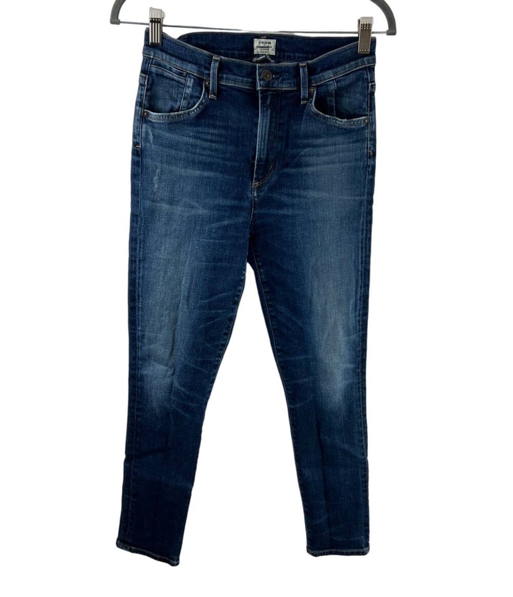 Citizens of Humanity Blue 28 Denim Jeans Cotton Mid Rise Skinny Leg Regular Fit